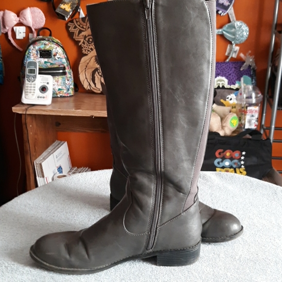 Gray fashion boots 10 - Picture 2 of 6